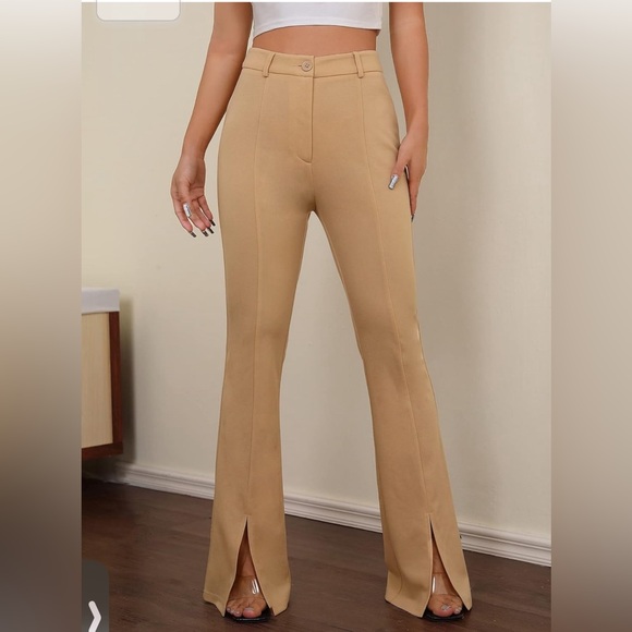 Sisley Pants Flare leg with Side Slit - Picture 1 of 8
